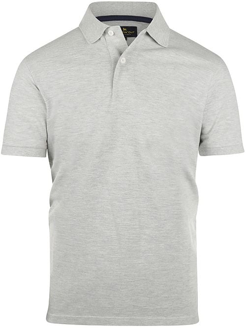 Steppin' Out Polo Piqué Klassiek Melange Grijs Product