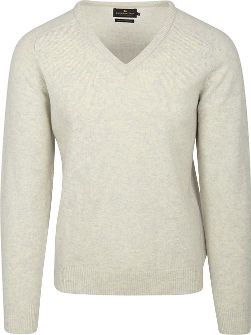 Steppin' Out Pullover V-Neck Lambswool Greige Product
