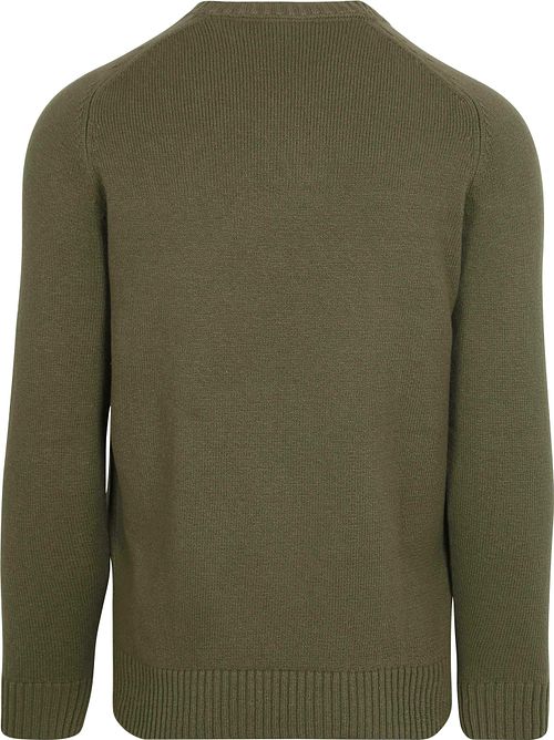 Suitable Pullover Raw Olivgrün Product / Achterkant