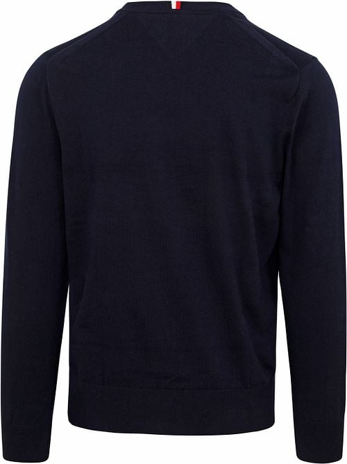 Tommy Hilfiger Pullover V-Ausschnitt Navy Product / Achterkant