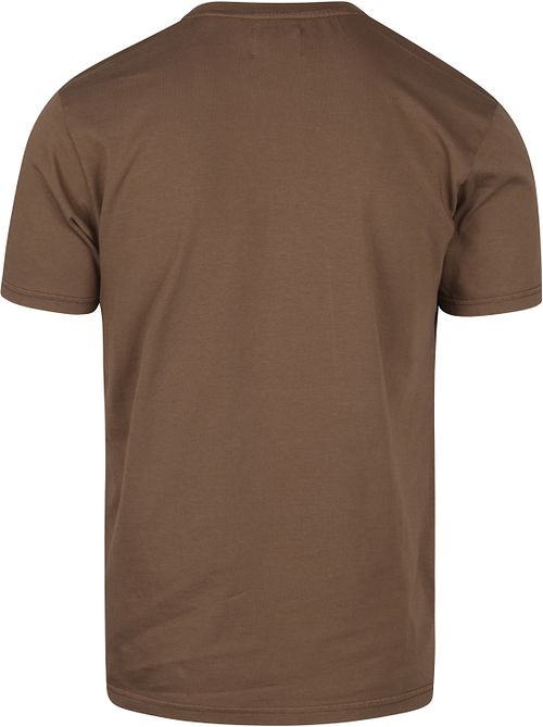 Colorful Standard T-shirt Coloré Marron Product / Achterkant