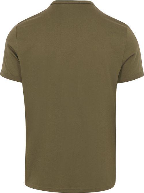 Fred Perry Ringer Shirt Green R79 Product / Achterkant