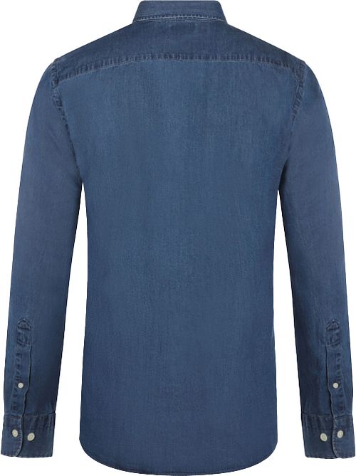 McGregor Hemd Chambray Indigo Product / Achterkant
