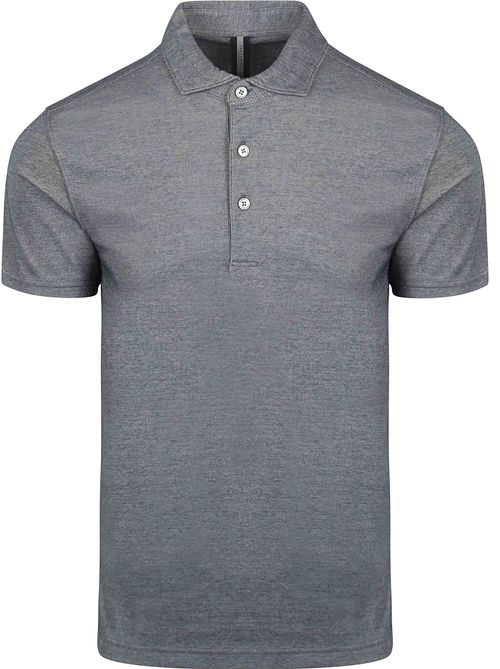 Profuomo Polo Shirt Luxury Knitted Melange Blue Product