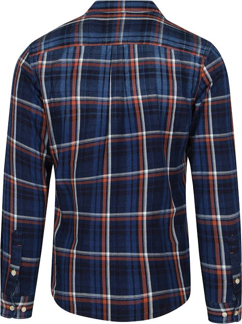 Scotch and Soda Hemd Blau Kariert Product / Achterkant