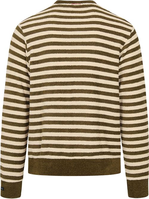 Scotch and Soda Pull Vert Foncé Product / Achterkant
