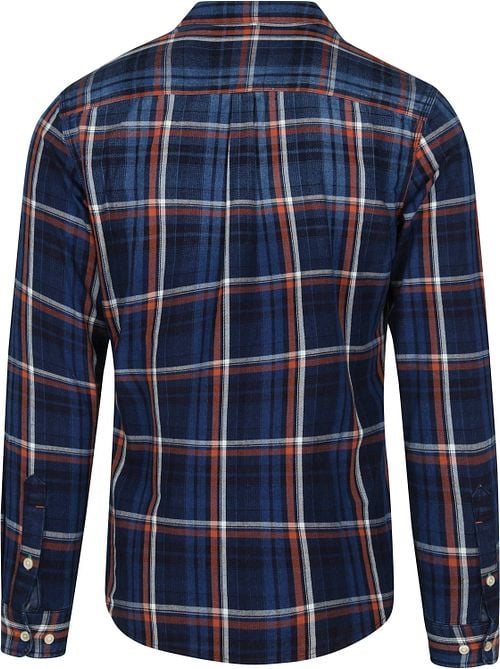Scotch and Soda Shirt Blue Checkered Product / Achterkant