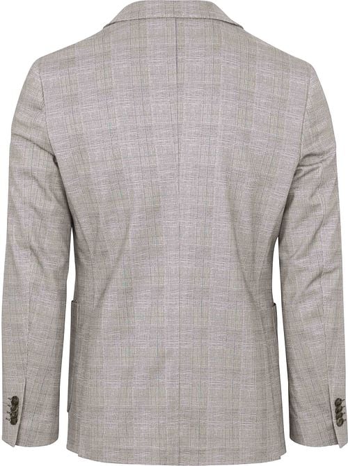 Suitable Sports Jacket Face Print Light brown Product / Achterkant