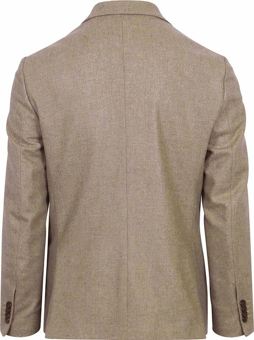 Suitable Tweed Blazer Beige Product / Achterkant
