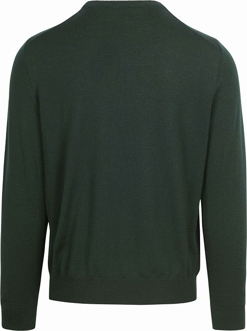 BOSS Pull Botto Wool Dark Green Product / Achterkant