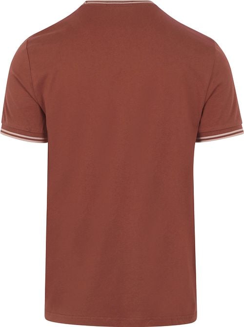 Fred Perry Twin Tipped T-shirt Brique Product / Achterkant