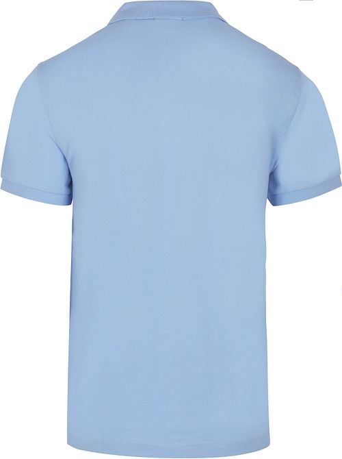 Gant Shield Piqué Poloshirt Lichtblauw Product / Achterkant
