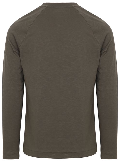 Marc O'Polo Longsleeve T-Shirt Copley Brown Product / Achterkant