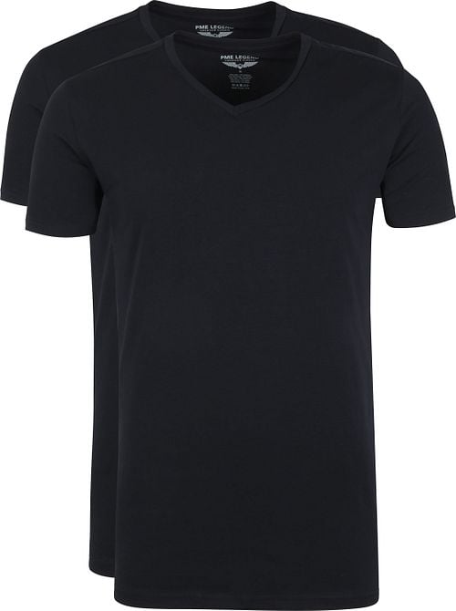PME Legend Basic T-shirt 2-Pack V-Neck Black Product