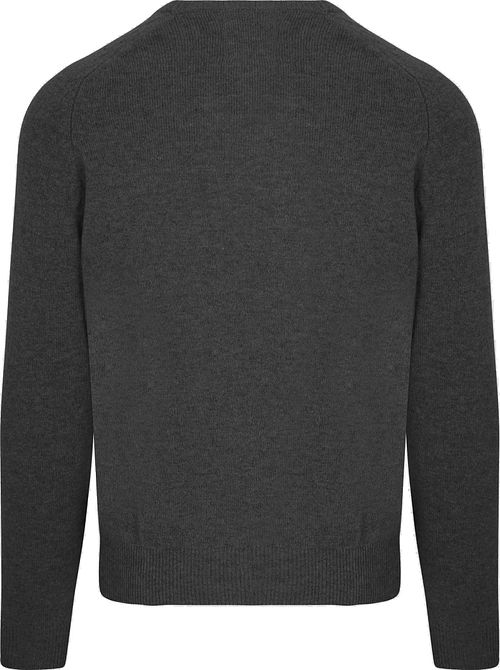 Steppin' Out Pull Col-V Laine Laine D'Agneau Anthracite Product / Achterkant