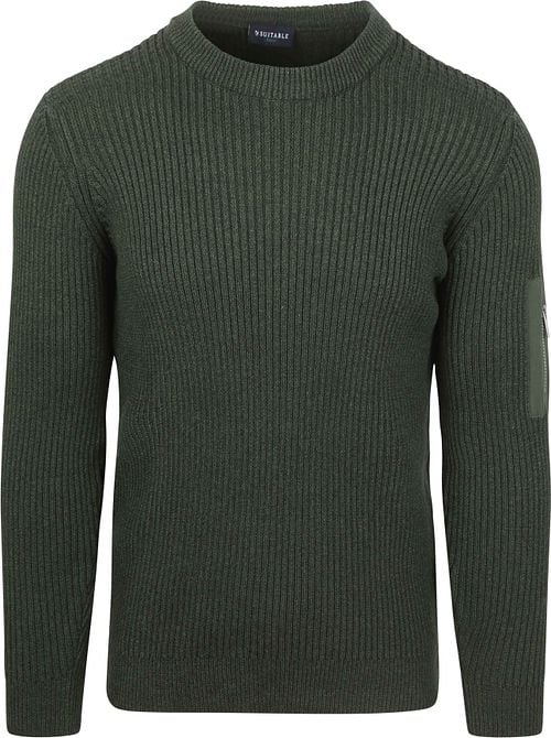 Suitable Mou Pullover Dunkelgrün Product