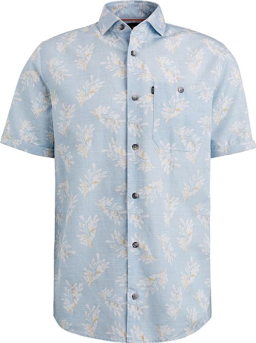 Vanguard Short Sleeve Shirt Linen Light Blue Product