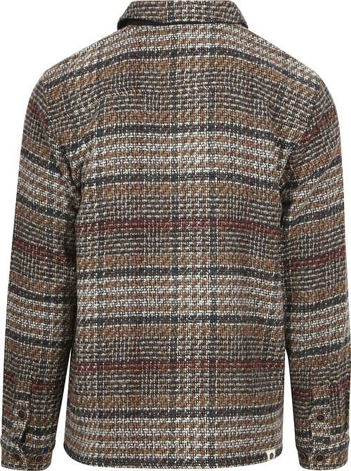 Anerkjendt Overshirt Zip Akhanky Brown Product / Achterkant
