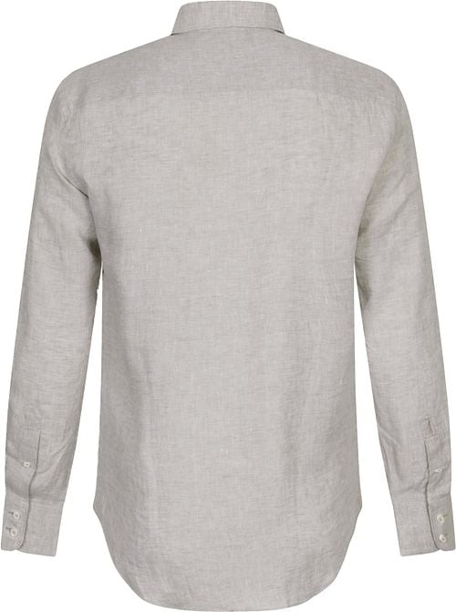 Cavallaro Firento Overhemd Linnen Greige Product / Achterkant