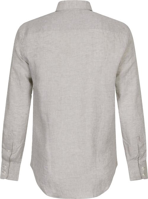 Cavallaro Firento Shirt Linen Greige Product / Achterkant