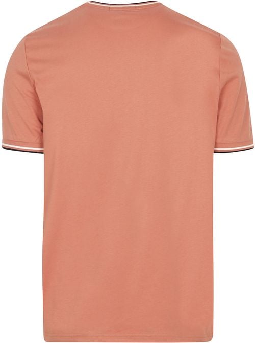 Fred Perry M1588 Twin Tipped T Shirt Pink Product / Achterkant