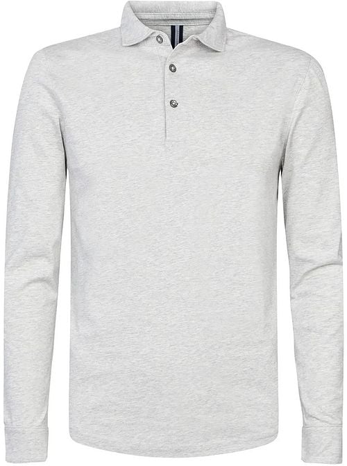 Profuomo Longsleeve Polo Gray Melange Product
