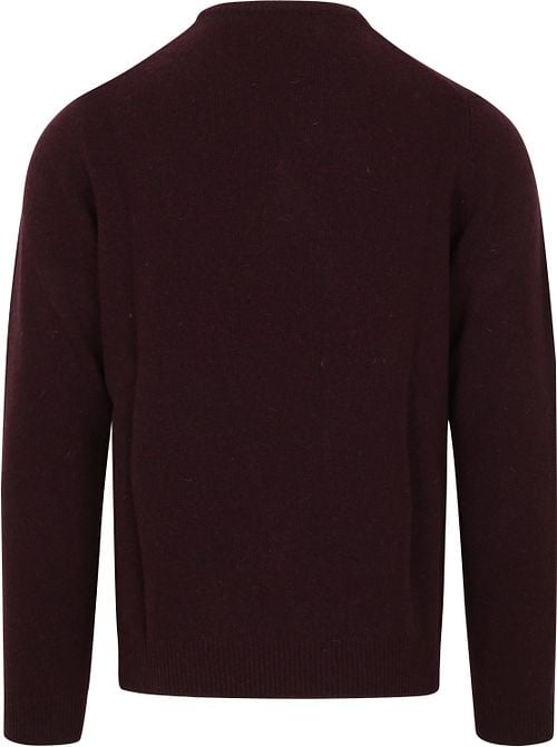 Suitable Pullover Wolle O-Neck Bordeaux Product / Achterkant