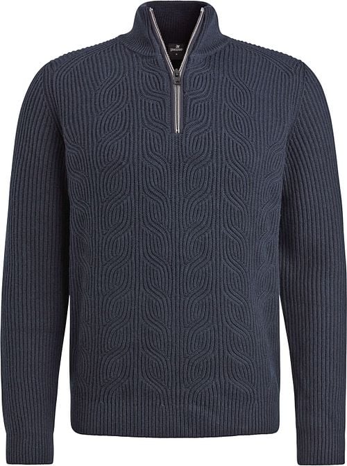 Vanguard Pullover Half Zip Structure Wool Mix Navy Product