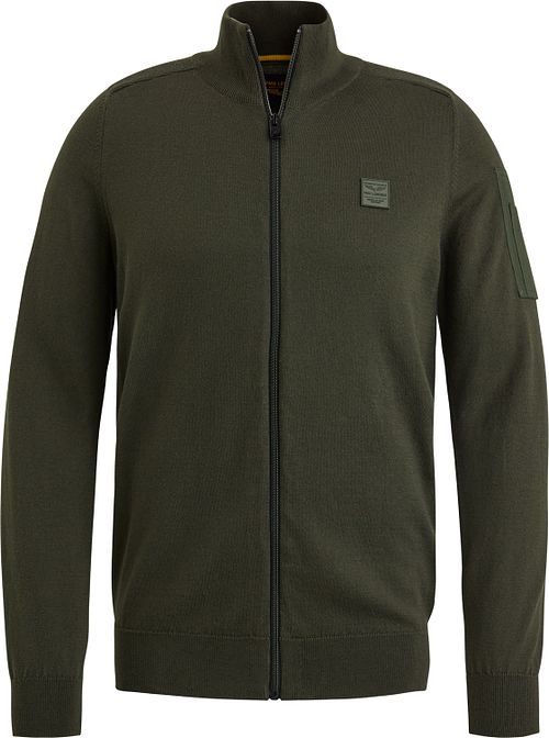 PME Legend Buckley Cardigan Olive Green Product