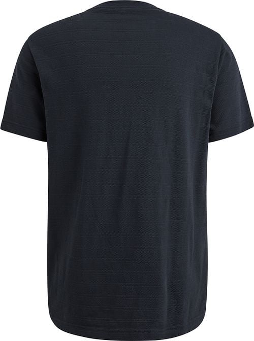 PME Legend T-Shirt Jacquard Stripe Navy Product / Achterkant