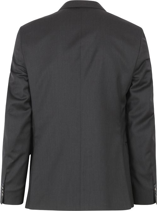 Suitable Jacke Piga Wolle Dunkelgrau Schwarz Product / Achterkant