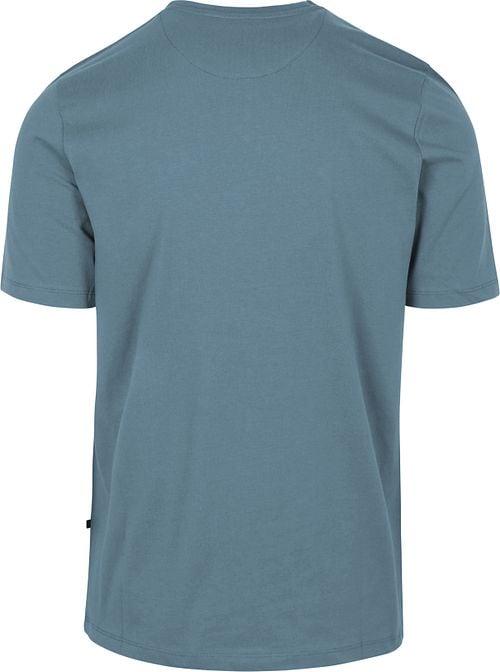 Suitable Respect T-shirt Jim Steel Blue Product / Achterkant