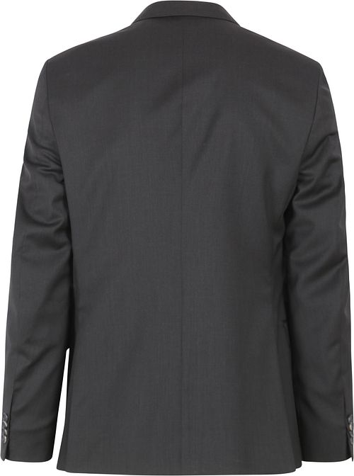 Suitable Blazer Piga Wool Dark Grey Black Product / Achterkant