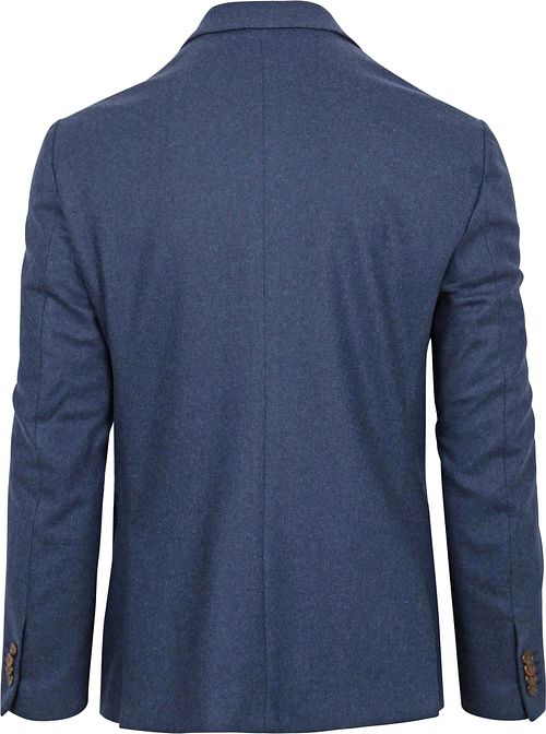 Suitable Tweed Blazer Mid-Blau Product / Achterkant