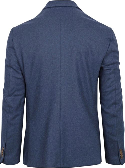 Suitable Tweed Blazer Mid Blue Product / Achterkant