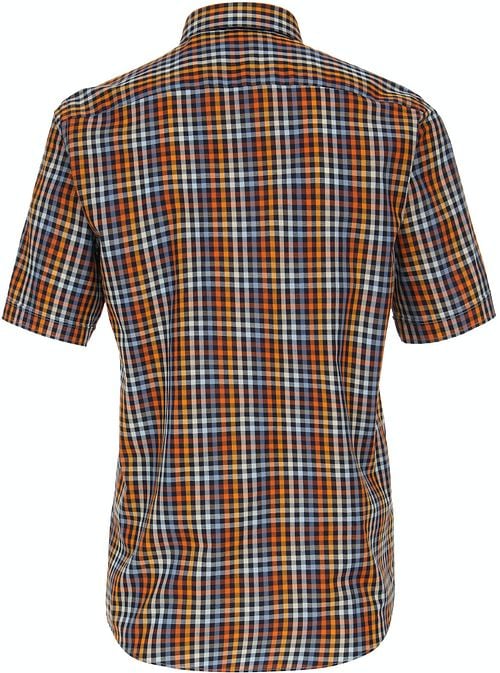 Casa Moda Short Sleeve Casual Shirt Checks Multicolour Product / Achterkant
