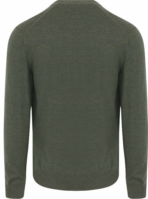 Olymp Strickjacke Wolle Dunkelgrün Product / Achterkant