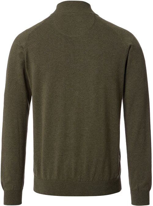 Casa Moda Vest Zip Olijfgroen Product / Achterkant