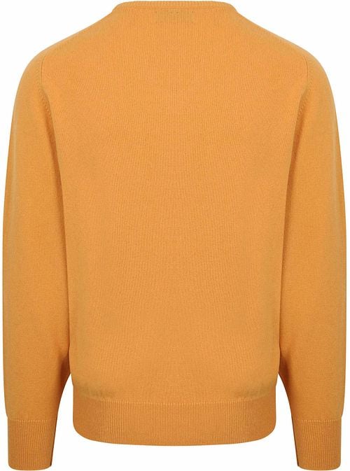William Lockie Pull Col-V Agneline Jaune Product / Achterkant