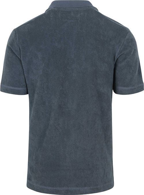 Marc O'Polo Polo Shirt Riva Terry Cloth Blue Product / Achterkant