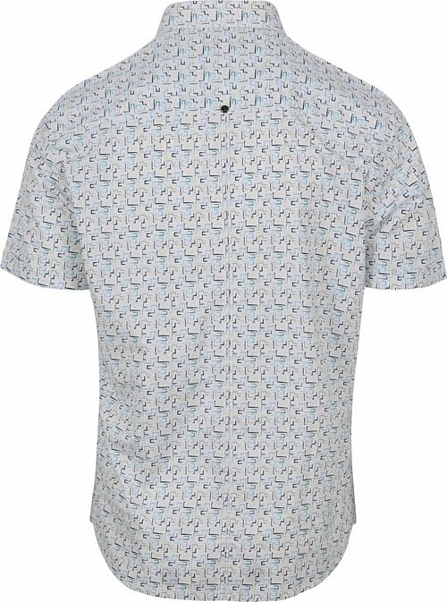 No Excess Shirt White Multicolour Print Product / Achterkant