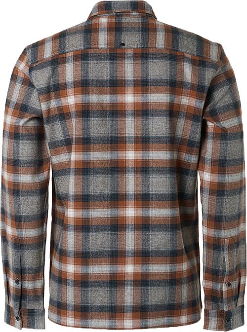 No Excess Shirt Checks Caramel Product / Achterkant