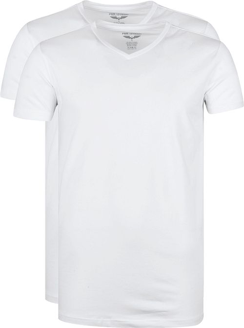 PME Legend Basic T-shirt 2-Pack V-Neck White Product