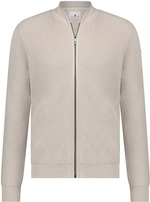 State Of Art Cardigan Zip Beige Product
