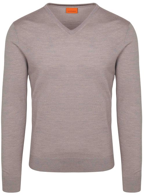 Suitable Merino Pullover V-Neck Greige Product