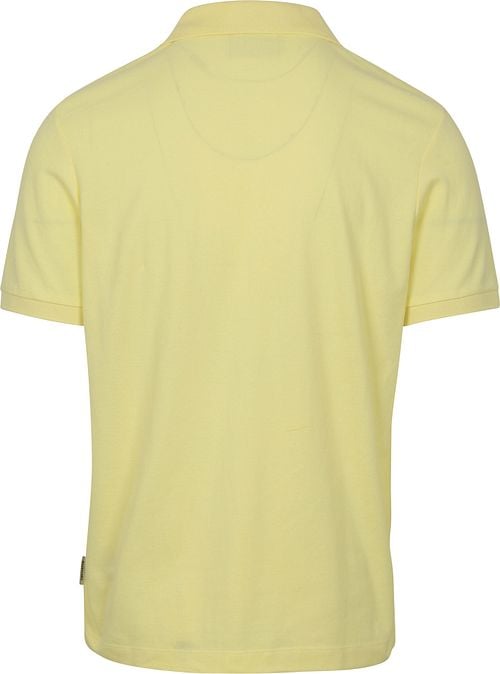Scotch And Soda Core Piqué Poloshirt Gelb Product / Achterkant