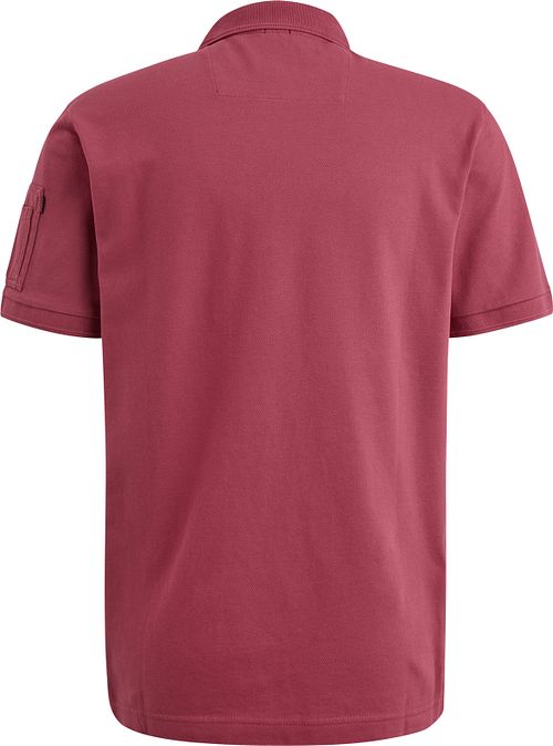 PME Legend Polo Shirt Trackway Dry Rose Product / Achterkant
