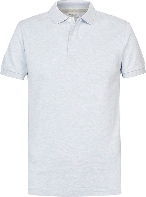 Profuomo Piqué Poloshirt Bleu Clair Product