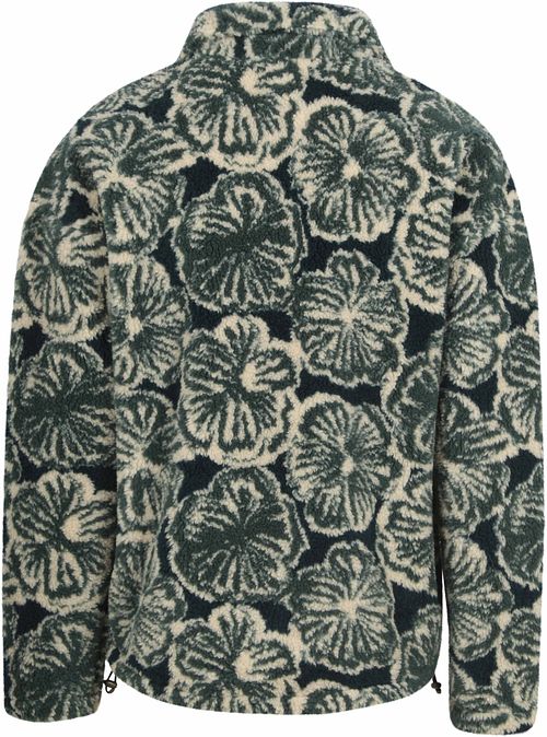 Scotch and Soda Polar Fleece Half Zip Pullover Dunkelgrün Product / Achterkant