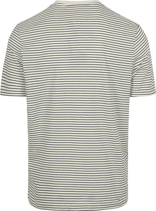 Tommy Hilfiger T-shirt Essential Streifen Navy Product / Achterkant
